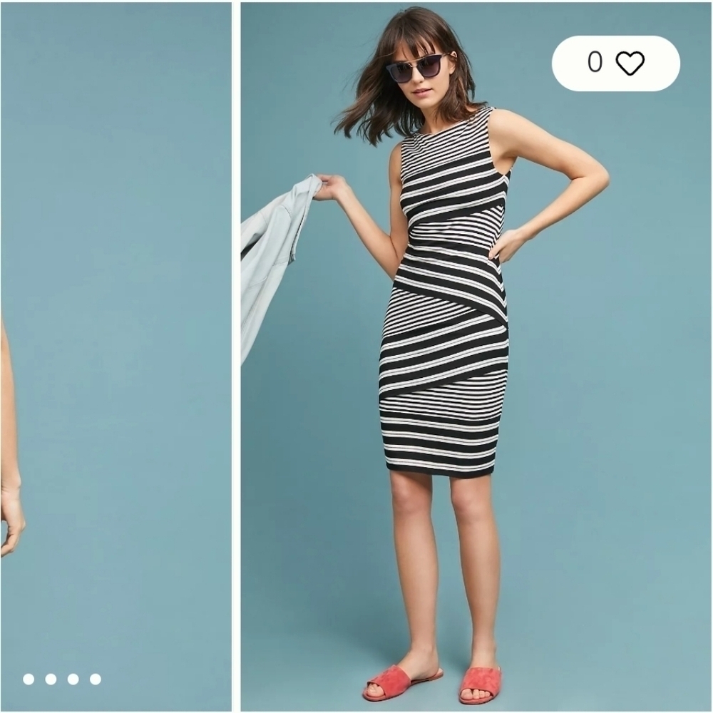 NWT Anthropologie Annabeth Striped Dress